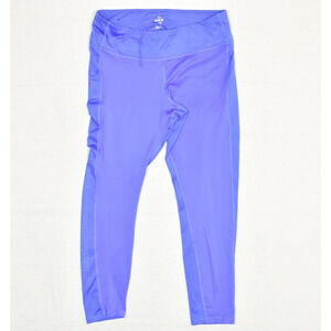 Under Armour Women Skinny Legging Drawstring Polyester Blue Size XL Compression